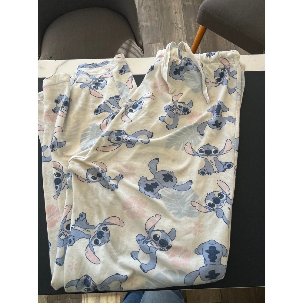 Disney Stitch Pajama Pants Lounge Sleepwear Women's Size 10 - Picture 1 of 3